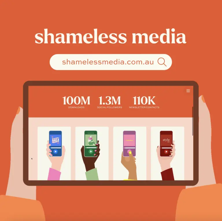 Shameless Media Web Design by Emma Hackett Design